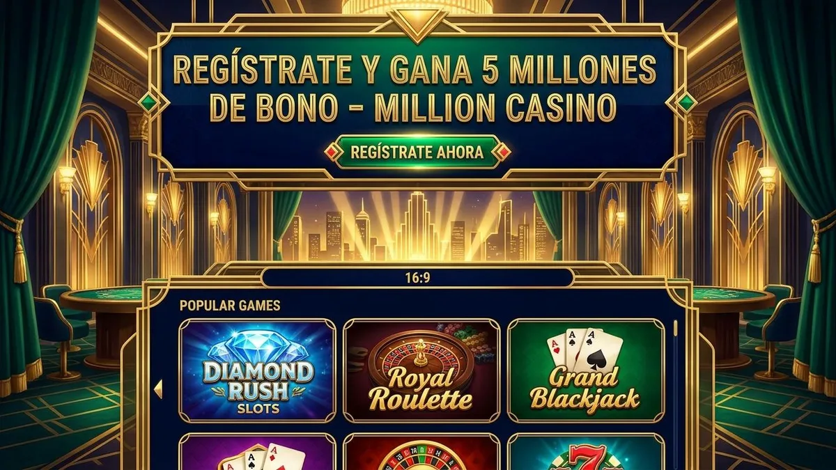 Registro con bono en Million Casino